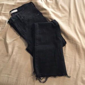 Madewell high-rise black jeans